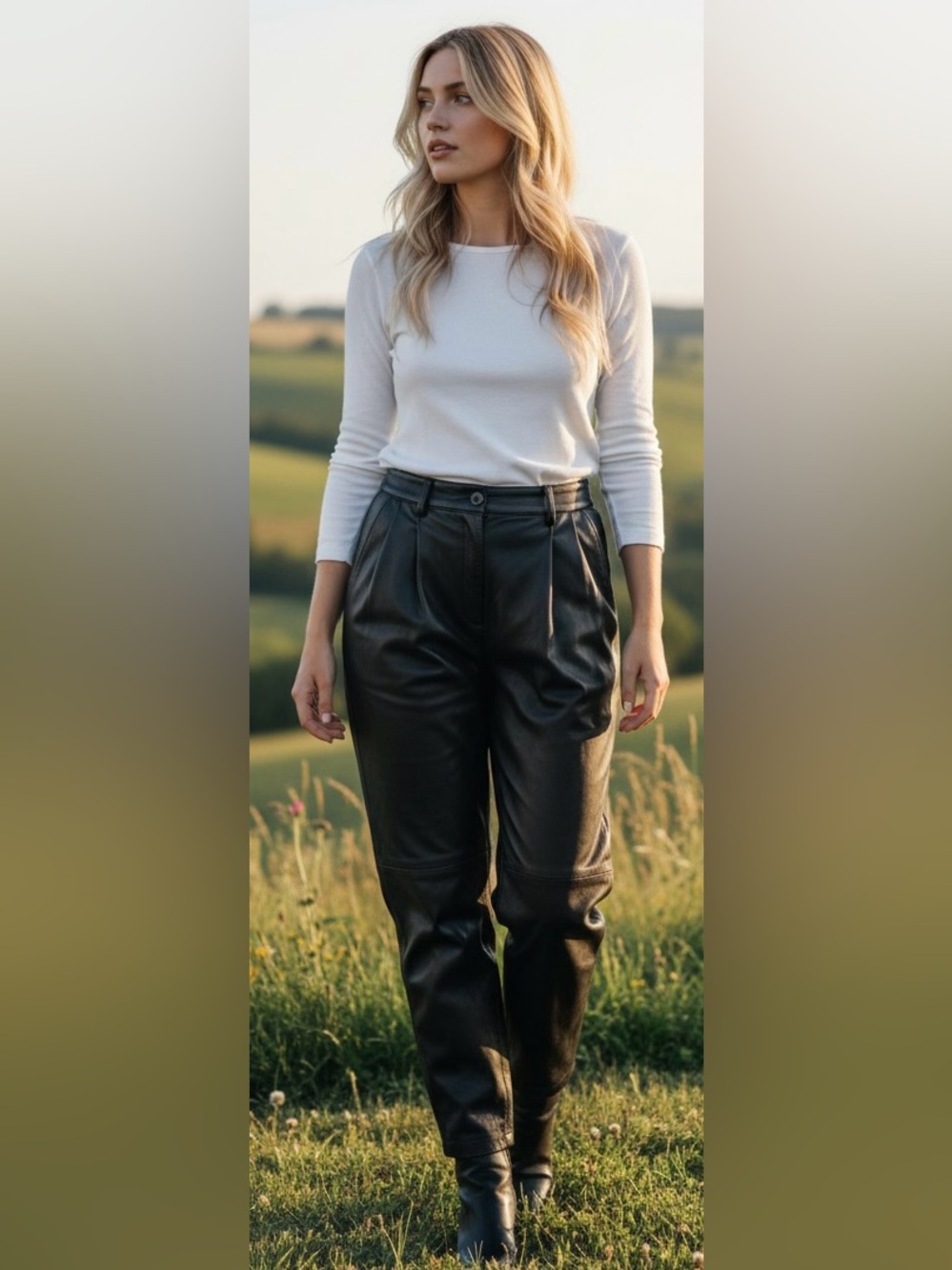 Black Leather Pants